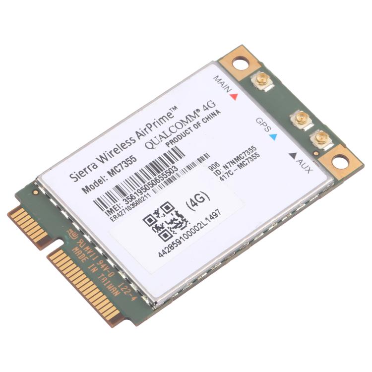 Sierra Wireless AirPrime MC7355 AT&T 4G LTE/HSPA+ 100Mbps PCI-E M.2 WiFi Wireless Module