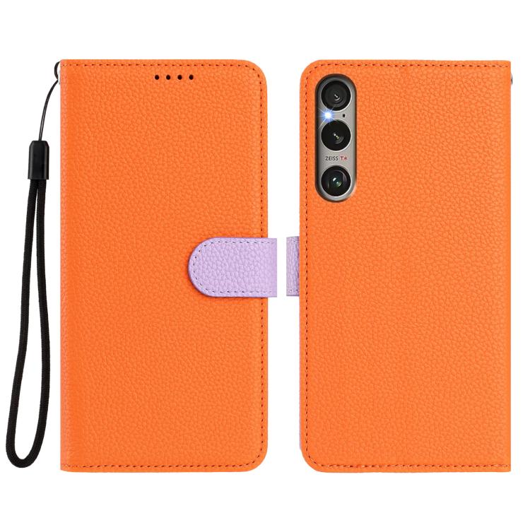For Sony Xperia 1 VI Detachable Litchi Texture Magnetic Vegan Leather Phone Case