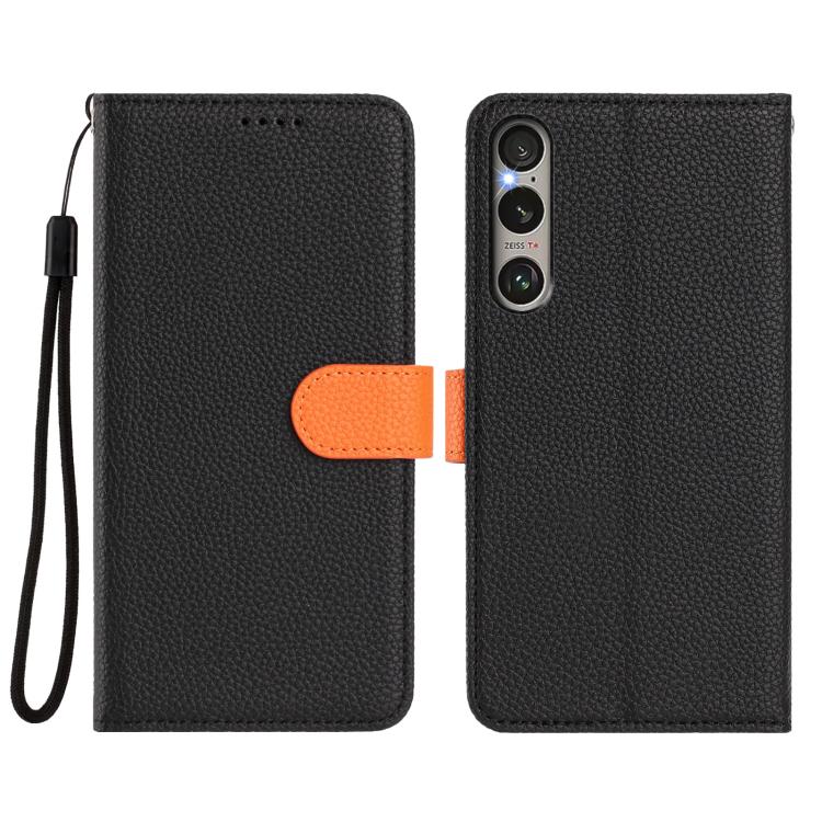 For Sony Xperia 1 VI Detachable Litchi Texture Magnetic Vegan Leather Phone Case