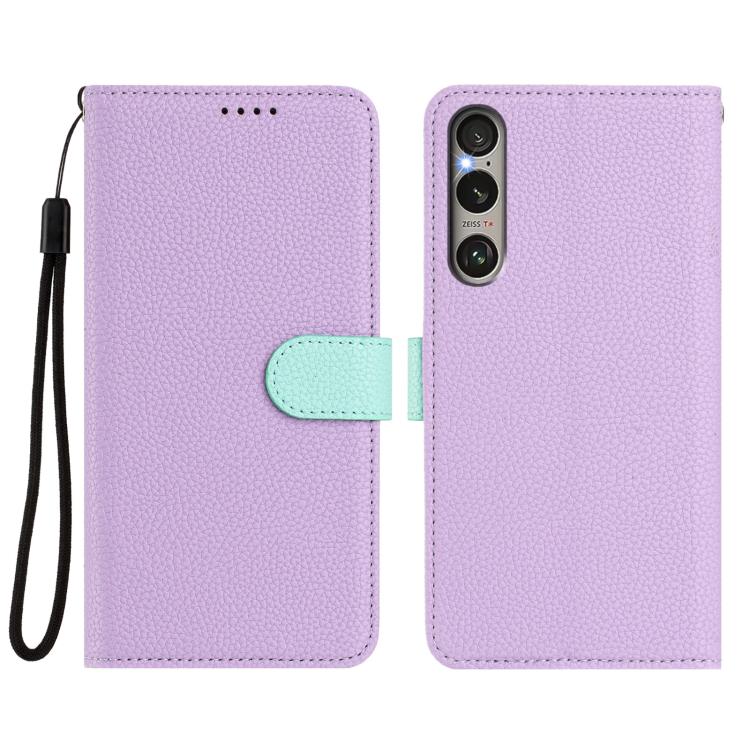For Sony Xperia 1 VI Detachable Litchi Texture Magnetic Vegan Leather Phone Case
