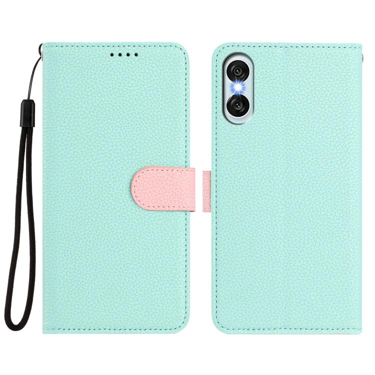 For Sony Xperia 10 VI Detachable Litchi Texture Magnetic Vegan Leather Phone Case