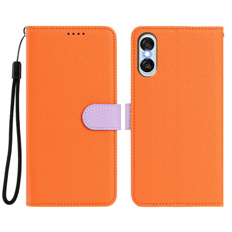 For Sony Xperia 10 VI Detachable Litchi Texture Magnetic Vegan Leather Phone Case