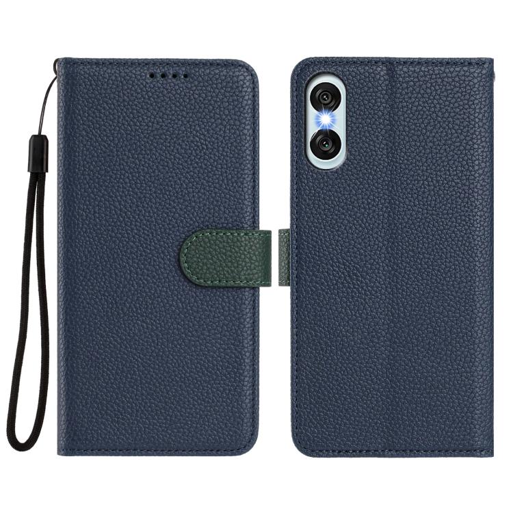 For Sony Xperia 10 VI Detachable Litchi Texture Magnetic Vegan Leather Phone Case
