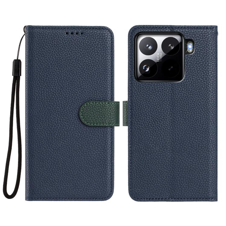 For Xiaomi 15 Detachable Litchi Texture Magnetic Vegan Leather Phone Case