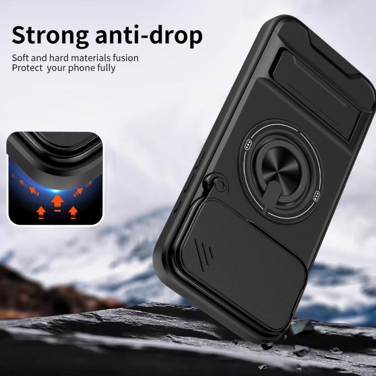 For iPhone 17 Pro Max Lens Sliding Window Multifunctional Magnetic Shockproof Phone Case