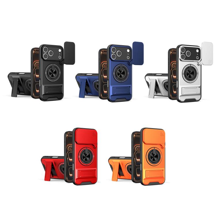 For iPhone 17 Pro Lens Sliding Window Multifunctional Magnetic Shockproof Phone Case