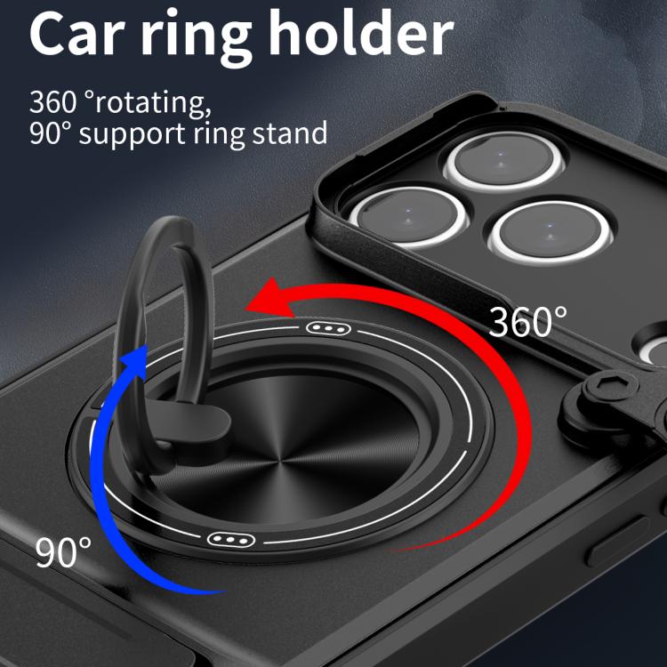 For iPhone 17 Pro Lens Sliding Window Multifunctional Magnetic Shockproof Phone Case