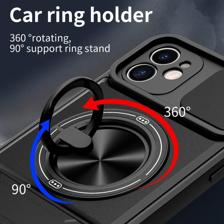 For iPhone 11 Lens Sliding Window Multifunctional Magnetic Shockproof Phone Case