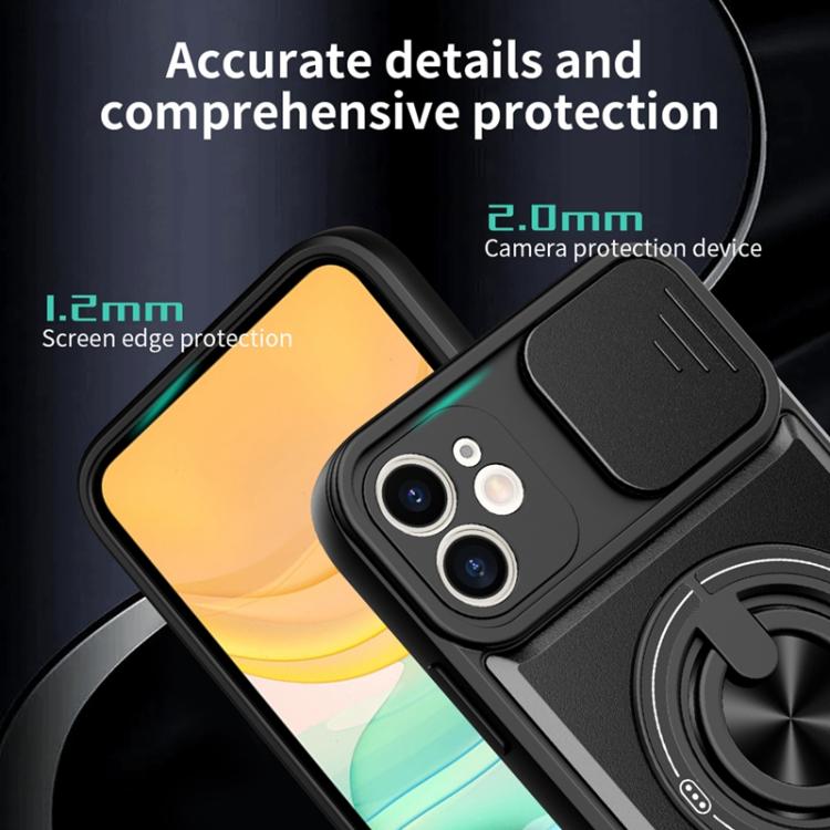 For iPhone 11 Lens Sliding Window Multifunctional Magnetic Shockproof Phone Case