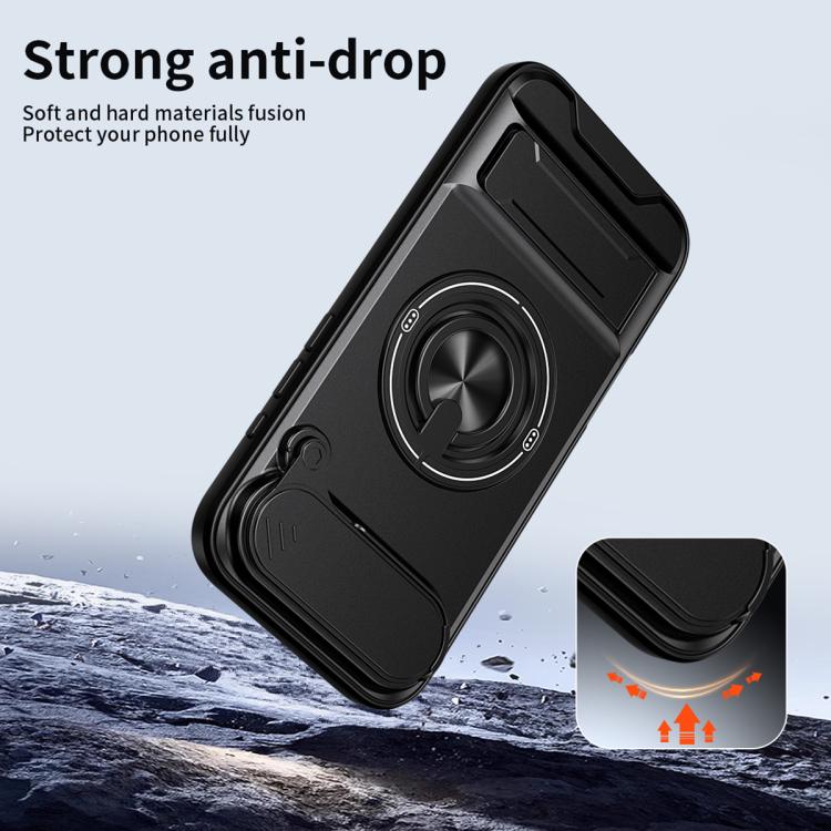 For iPhone Air Lens Sliding Window Multifunctional Magnetic Shockproof Phone Case