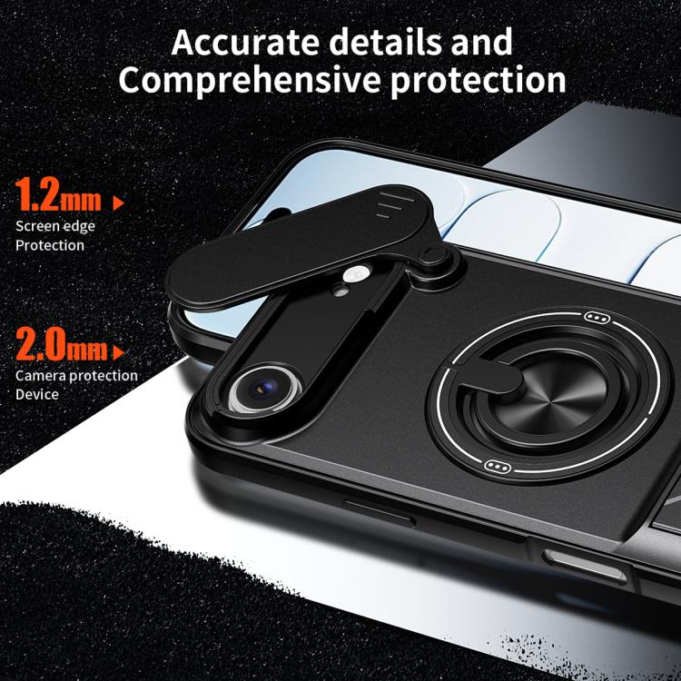 For iPhone Air Lens Sliding Window Multifunctional Magnetic Shockproof Phone Case