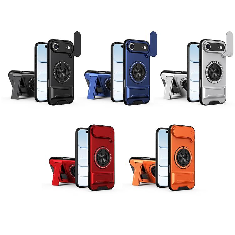 For iPhone Air Lens Sliding Window Multifunctional Magnetic Shockproof Phone Case