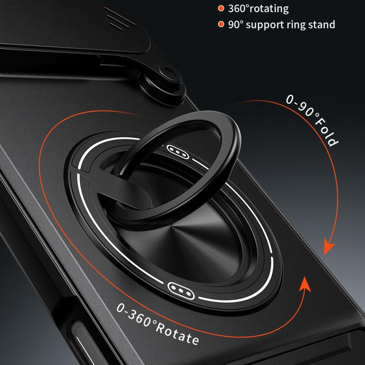 For iPhone Air Lens Sliding Window Multifunctional Magnetic Shockproof Phone Case