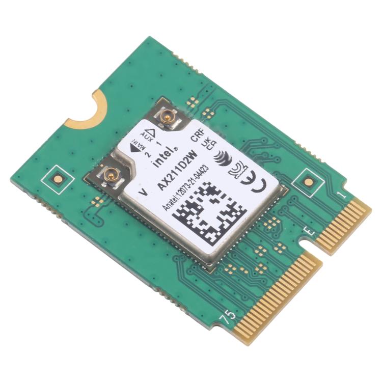 WiFi 6E Intel AX211D2W M.2 Dual Band WiFi Bluetooth Wireless Card