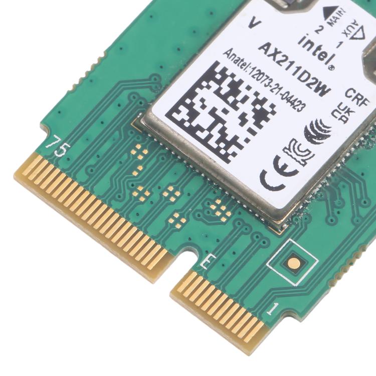 WiFi 6E Intel AX211D2W M.2 Dual Band WiFi Bluetooth Wireless Card