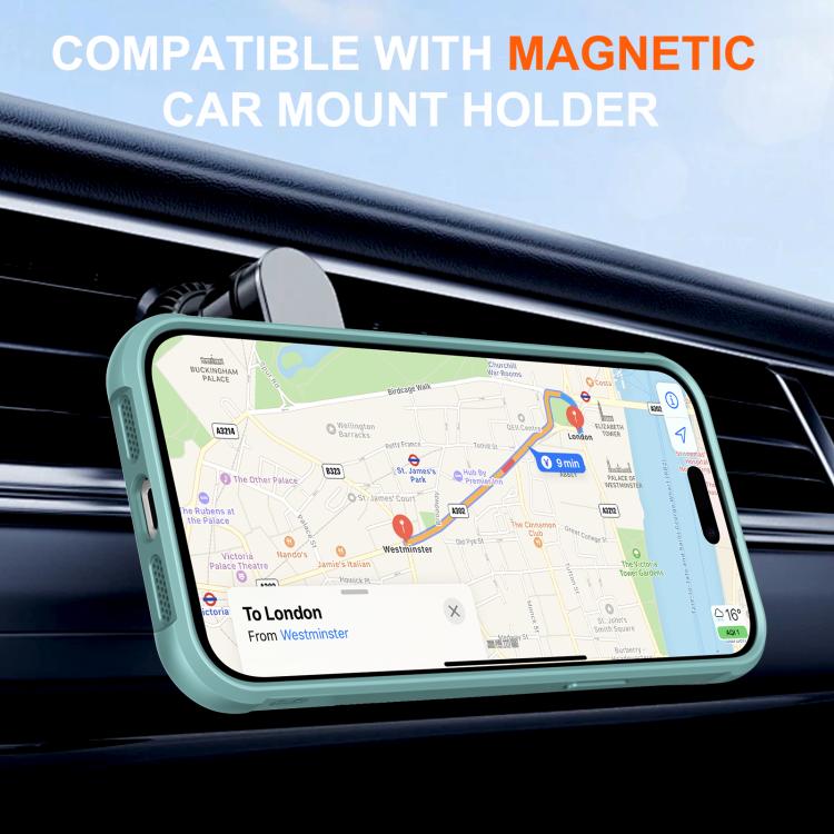 For iPhone 15 Pro Rotating Pivot Bracket Magnetic Phone Case