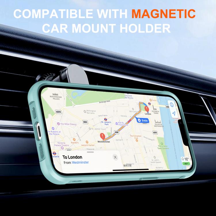 For iPhone 13 Rotating Pivot Bracket Magnetic Phone Case