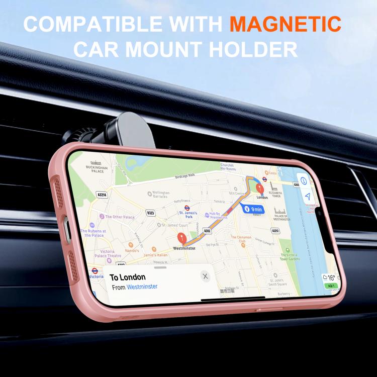 For iPhone 13 Pro Rotating Pivot Bracket Magnetic Phone Case