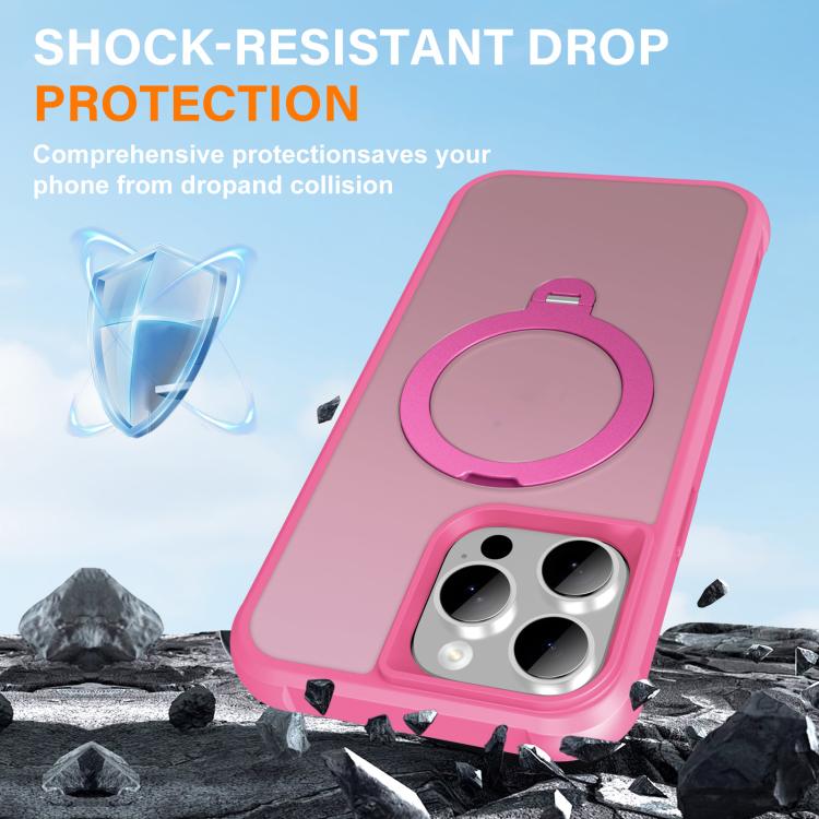 For iPhone 13 Pro Rotating Pivot Bracket Magnetic Phone Case