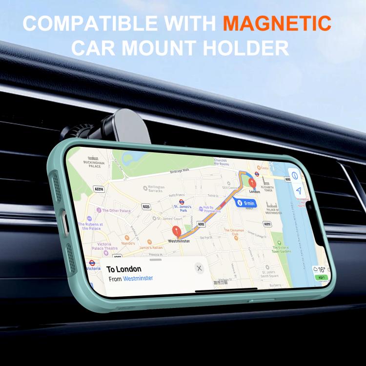 For iPhone 13 Pro Max Rotating Pivot Bracket Magnetic Phone Case