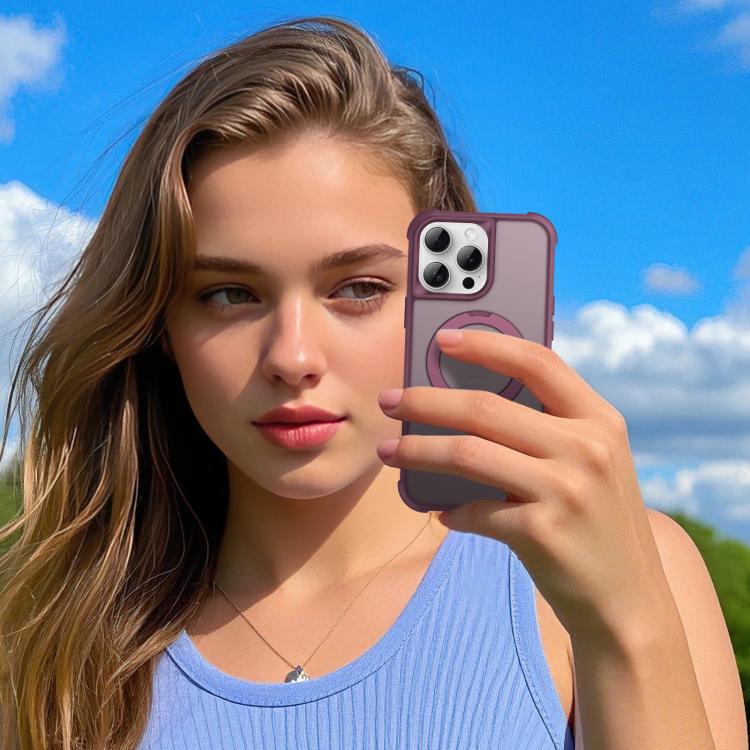 For iPhone 13 Pro Max Rotating Pivot Bracket Magnetic Phone Case