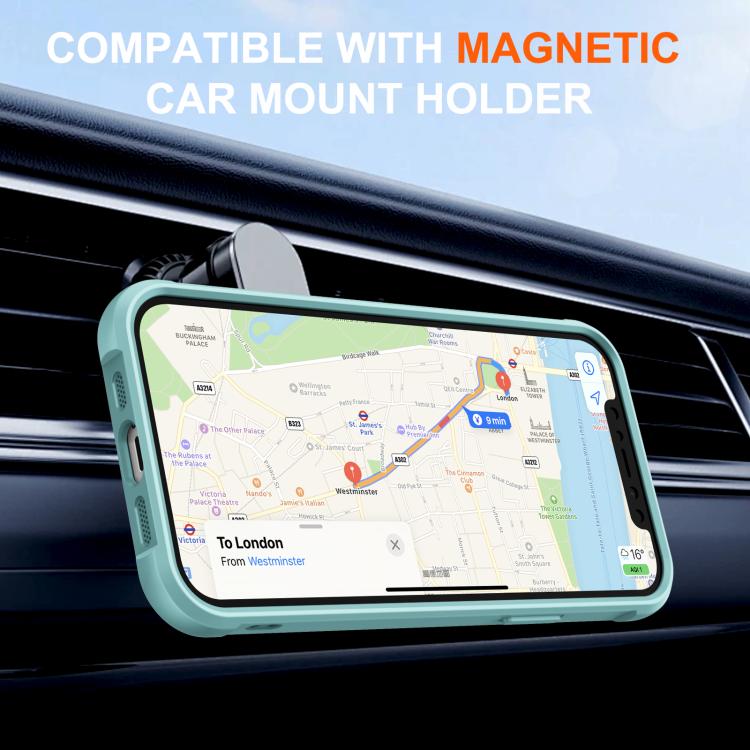 For iPhone 12 Pro Rotating Pivot Bracket Magnetic Phone Case