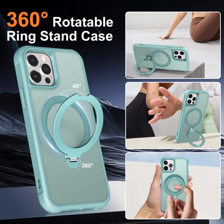 For iPhone 12 Pro Max Rotating Pivot Bracket Magnetic Phone Case