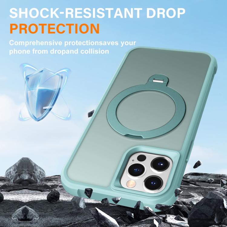 For iPhone 12 Pro Max Rotating Pivot Bracket Magnetic Phone Case