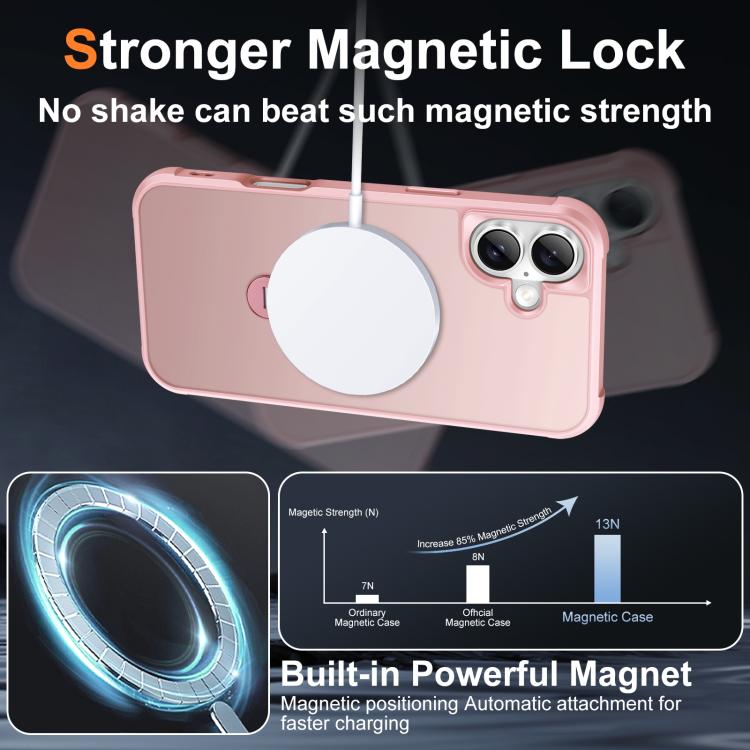 For iPhone 16 Rotating Pivot Bracket Magnetic Phone Case