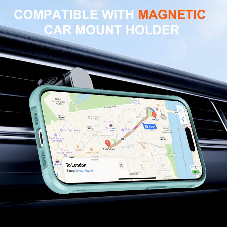 For iPhone 15 Rotating Pivot Bracket Magnetic Phone Case