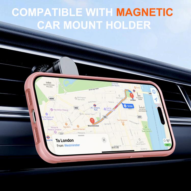 For iPhone 14 Pro Rotating Pivot Bracket Magnetic Phone Case
