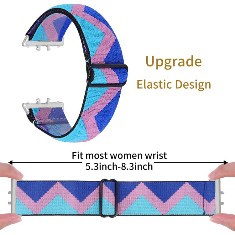 For Honor Watch X5 Ethnic Style Elastic Nylon Watch Band