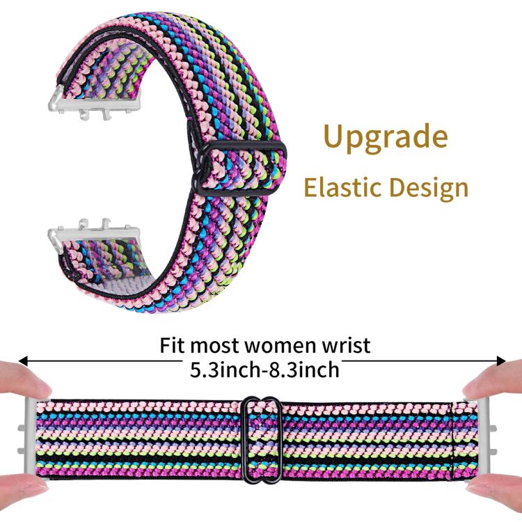 For Honor Watch X5 Ethnic Style Elastic Nylon Watch Band