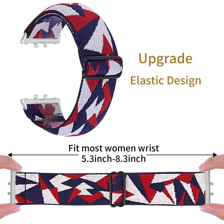 For Honor Watch X5 Ethnic Style Elastic Nylon Watch Band