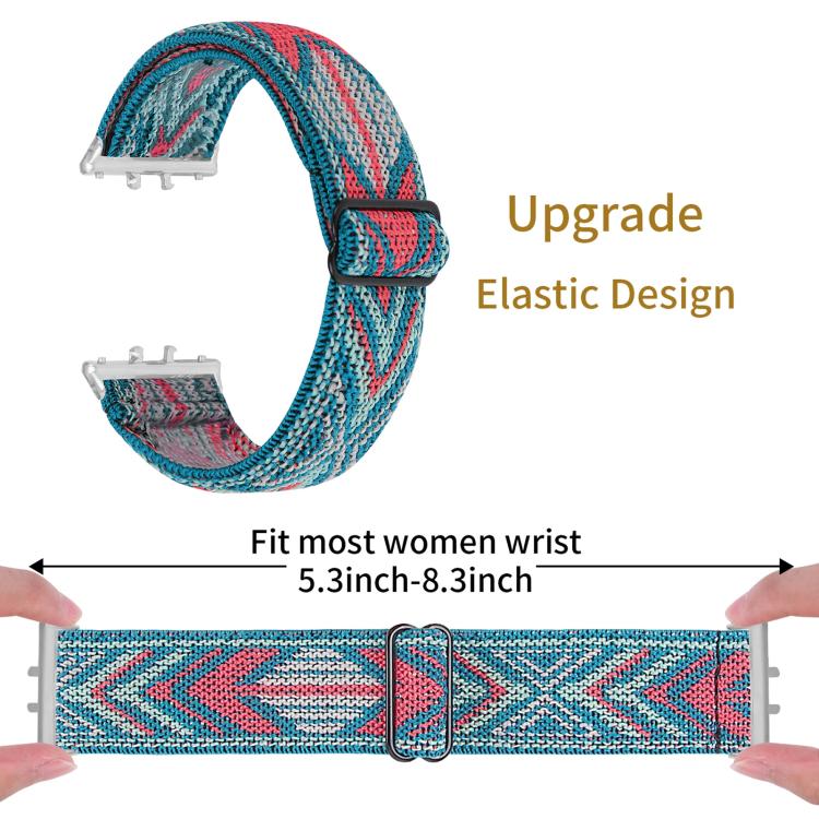 For Honor Watch X5 Ethnic Style Elastic Nylon Watch Band