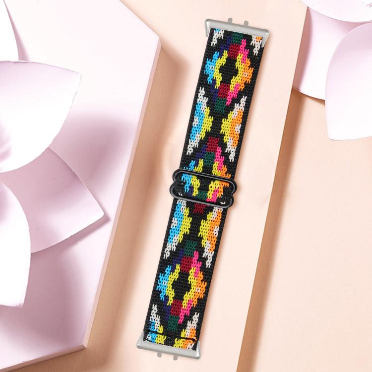 For Honor Watch X5 Ethnic Style Elastic Nylon Watch Band
