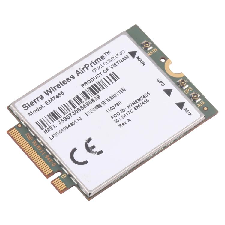 Huasj EM7455 1103582 FDD/TDD LTE Cat6 NGFF M.2 4G Module 300Mbps For Laptop / 4G router