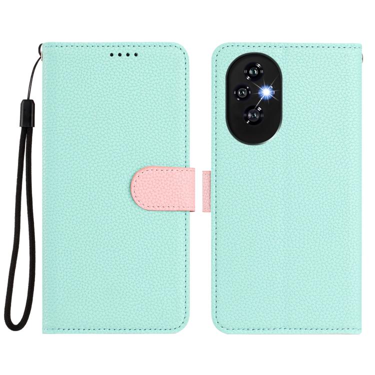 For Honor 200 Detachable Litchi Texture Magnetic Vegan Leather Phone Case