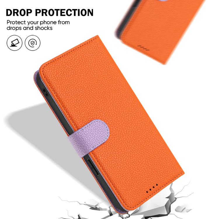 For Honor 200 Detachable Litchi Texture Magnetic Vegan Leather Phone Case