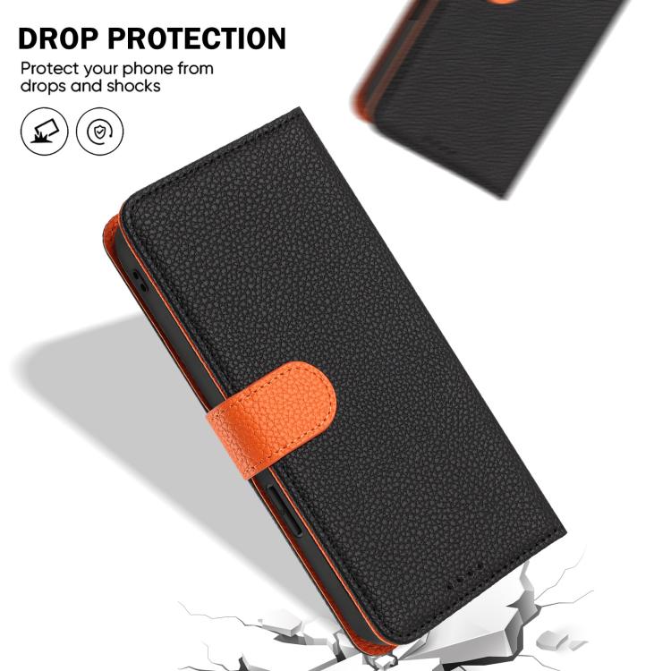 For Honor 200 Detachable Litchi Texture Magnetic Vegan Leather Phone Case