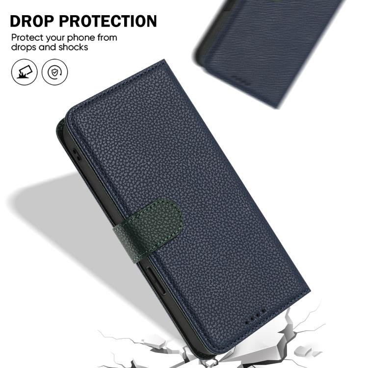 For Honor 200 Pro Detachable Litchi Texture Magnetic Vegan Leather Phone Case