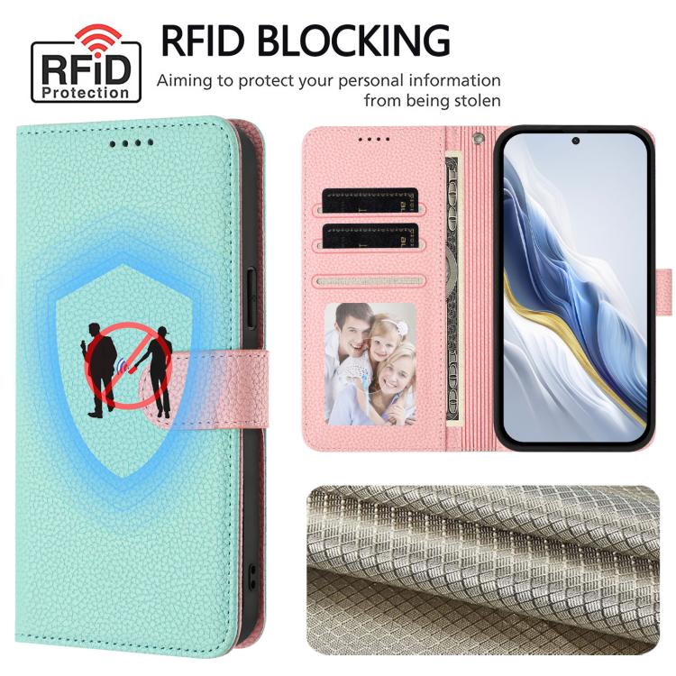 For Honor X8b Detachable Litchi Texture Magnetic Vegan Leather Phone Case