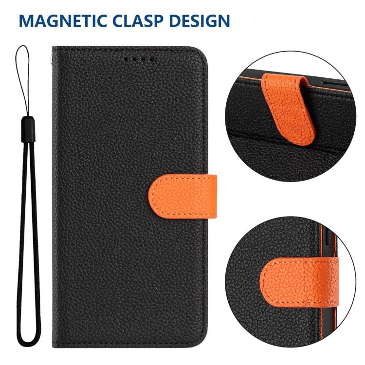 For Honor X8b Detachable Litchi Texture Magnetic Vegan Leather Phone Case
