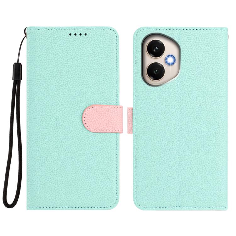 For Honor 400 Global 156.5mm Detachable Litchi Texture Magnetic Vegan Leather Phone Case