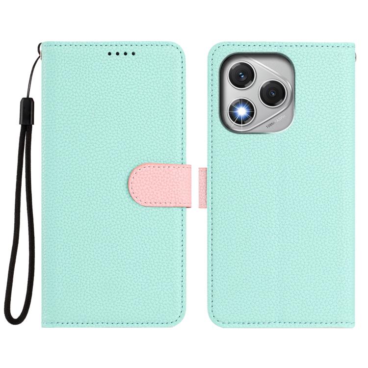 For Honor 400 Lite Global Detachable Litchi Texture Magnetic Vegan Leather Phone Case