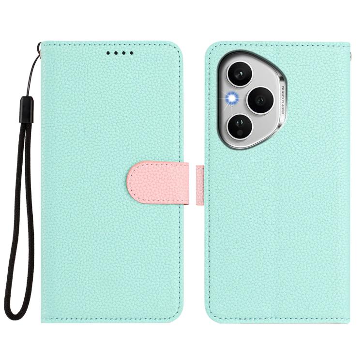 For Honor 400 Pro Global 160.8mm Detachable Litchi Texture Magnetic Vegan Leather Phone Case