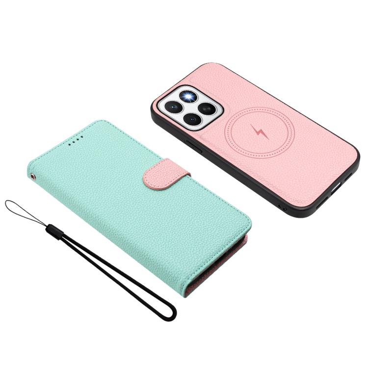 For Honor X8c 4G Detachable Litchi Texture Magnetic Vegan Leather Phone Case