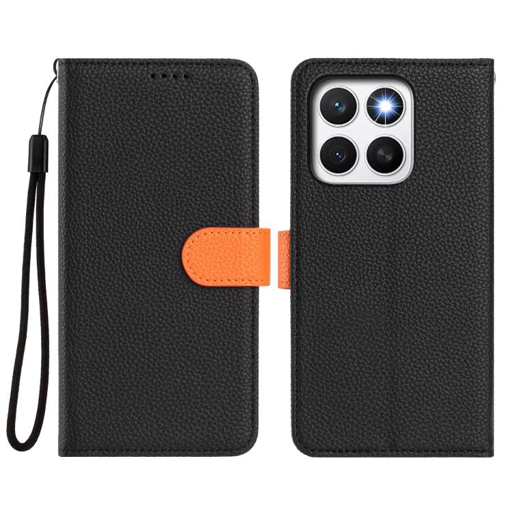 For Honor X8c 4G Detachable Litchi Texture Magnetic Vegan Leather Phone Case