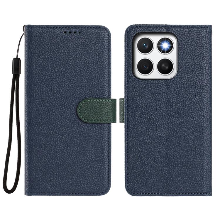 For Honor X8c 4G Detachable Litchi Texture Magnetic Vegan Leather Phone Case