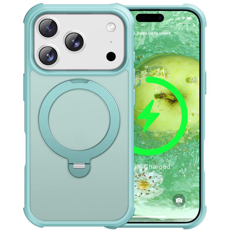 For iPhone 17 Pro Max Rotating Pivot Bracket Magnetic Phone Case